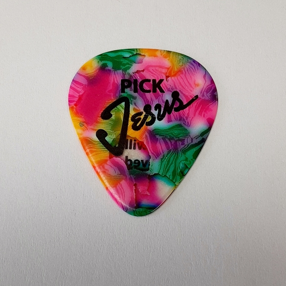 PICK JESUS Guitar Pick Holder Silicone Bracelet - Picture 2 of 3